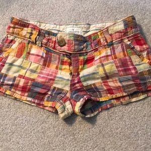 American Eagle plaid shorts